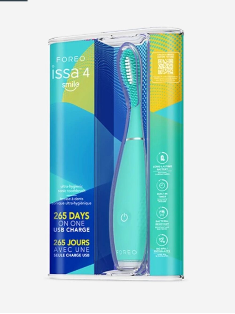 issa™ 4 smile Ultra-hygienic sonic toothbrush NIB